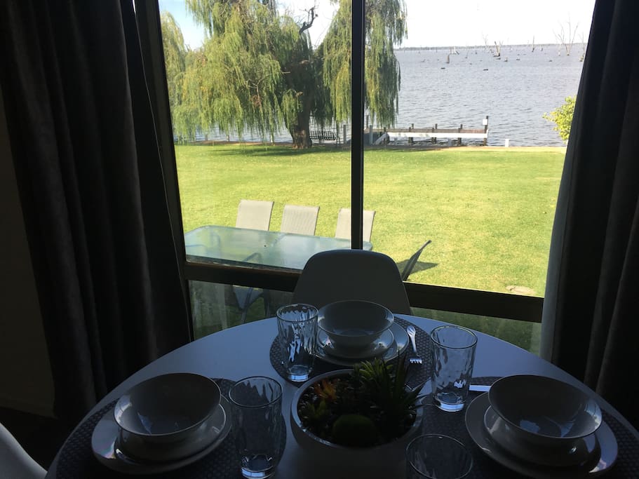 View from the kitchen table.