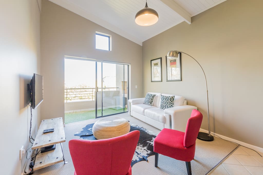 Living area and balcony.