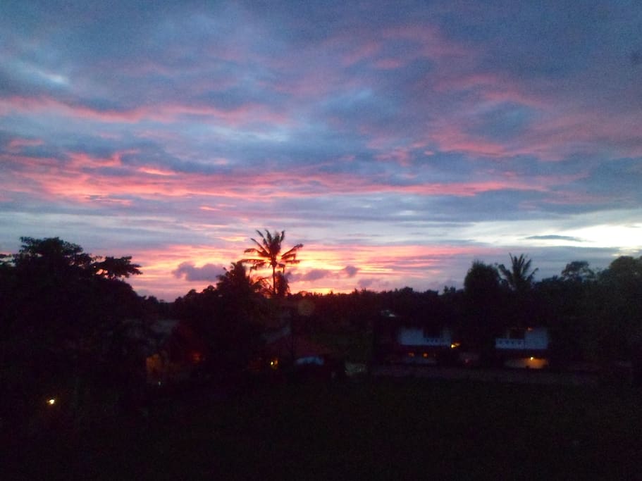 everyday always different sunset from lobby hotel and from your private balcony