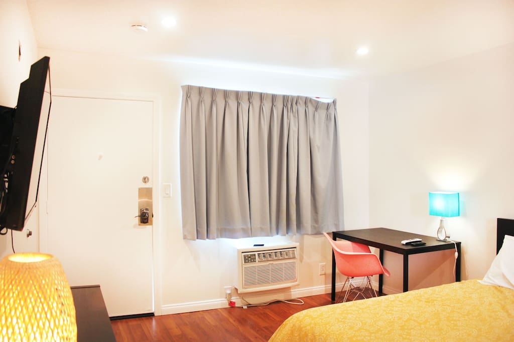 Room has A/C and Desk Area