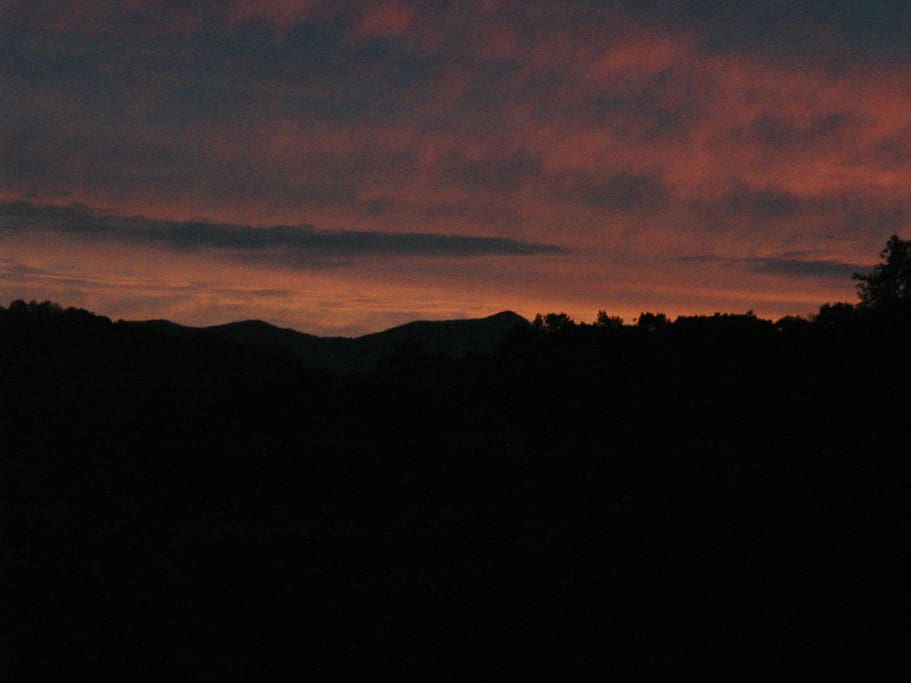Another gorgeous sunset off our back deck.