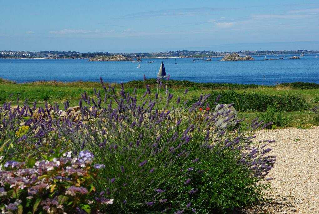 Vue sur la Baie de Morlaix de la maison