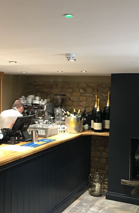 New refurbished bar at village pub.
