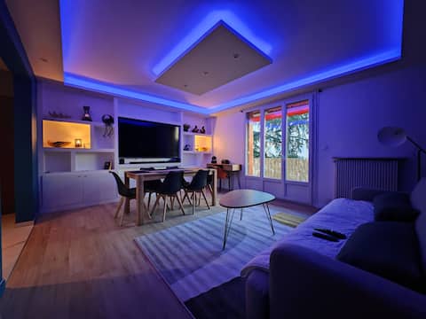 Designer apartment, 3 bedrooms near Lyon