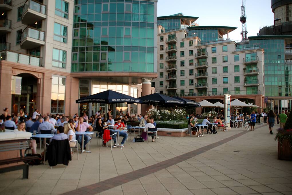 This apartment is situated next to the iconic UK (MI6) secret service building as shown in the latest James Bond film