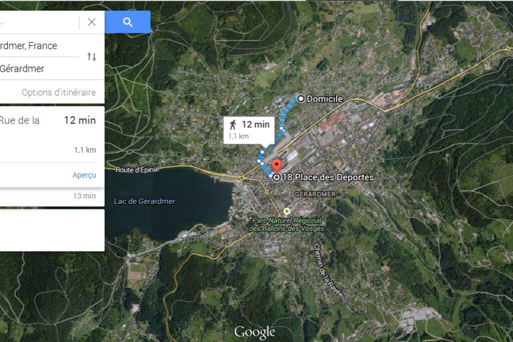 A 12 minutes à pied du centre ville de Gerardmer