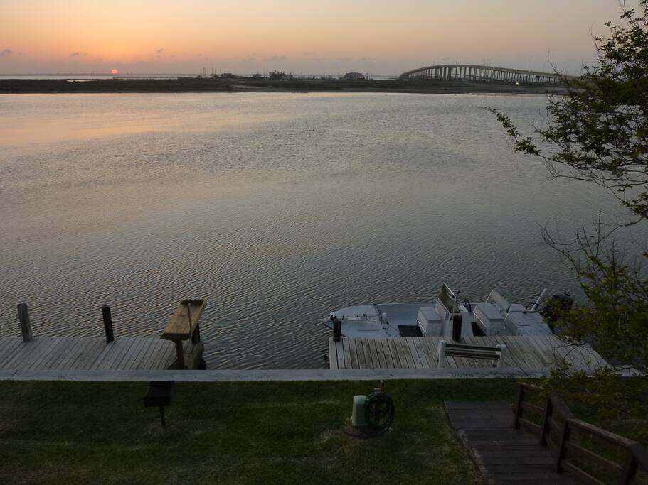 Laguna Madre from the condo decks.
