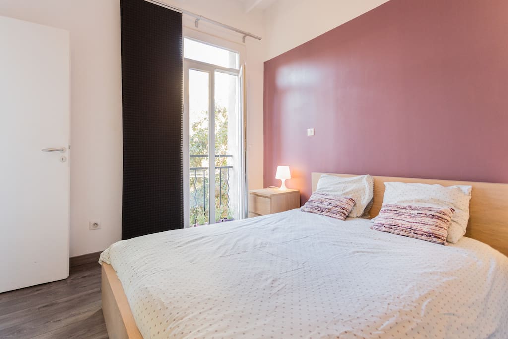 chambre vue sur jardin