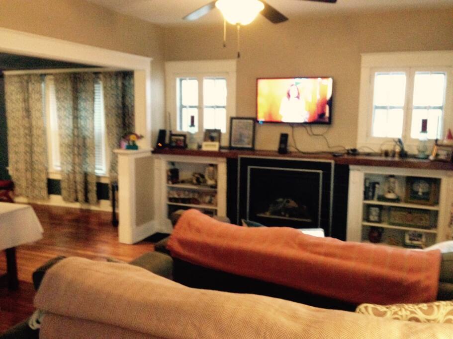 Stadium seating living room