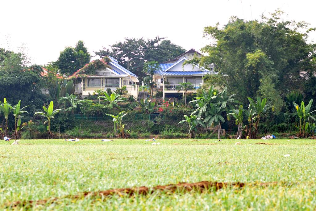 View from the fields in the valley (Studio 3 is on your left) (Studio 2 in on the right) Note there are only two studios and the managers house on the property so its lovely and peaceful :-)