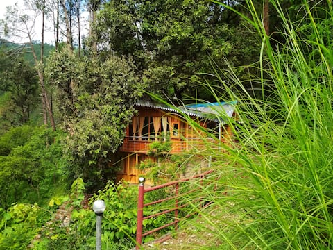 Tree House-Silent Valley Alchaun along river Kalsa
