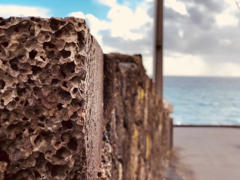 Outside...the ocean