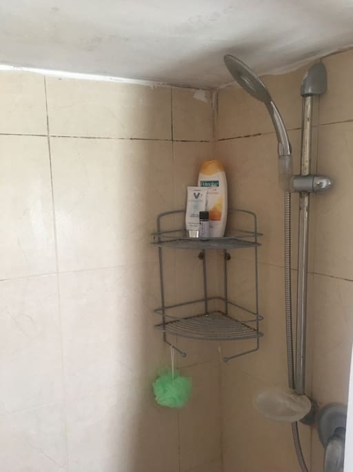 Shower with hot water with free soap & Shampoo