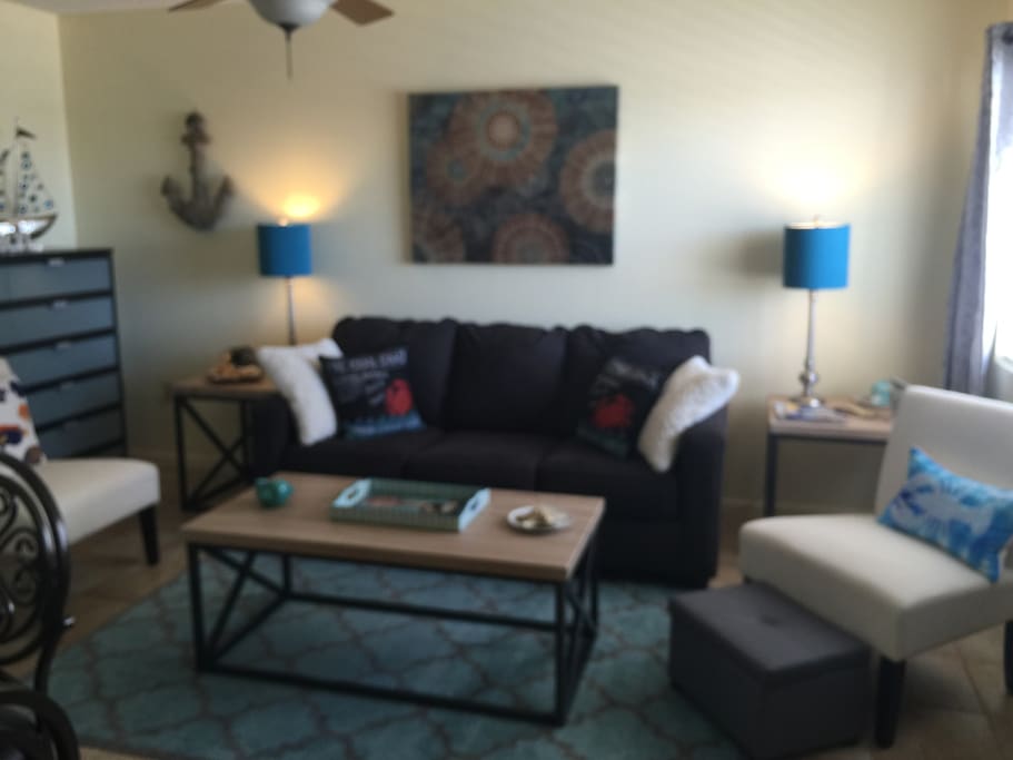 Living Room with Queen Sofa Bed