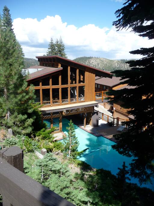 Timber Ridge's swimming pool and clubhouse
