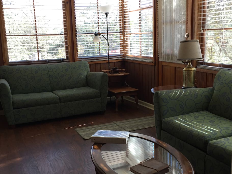 2 Sofa Beds in Living Room