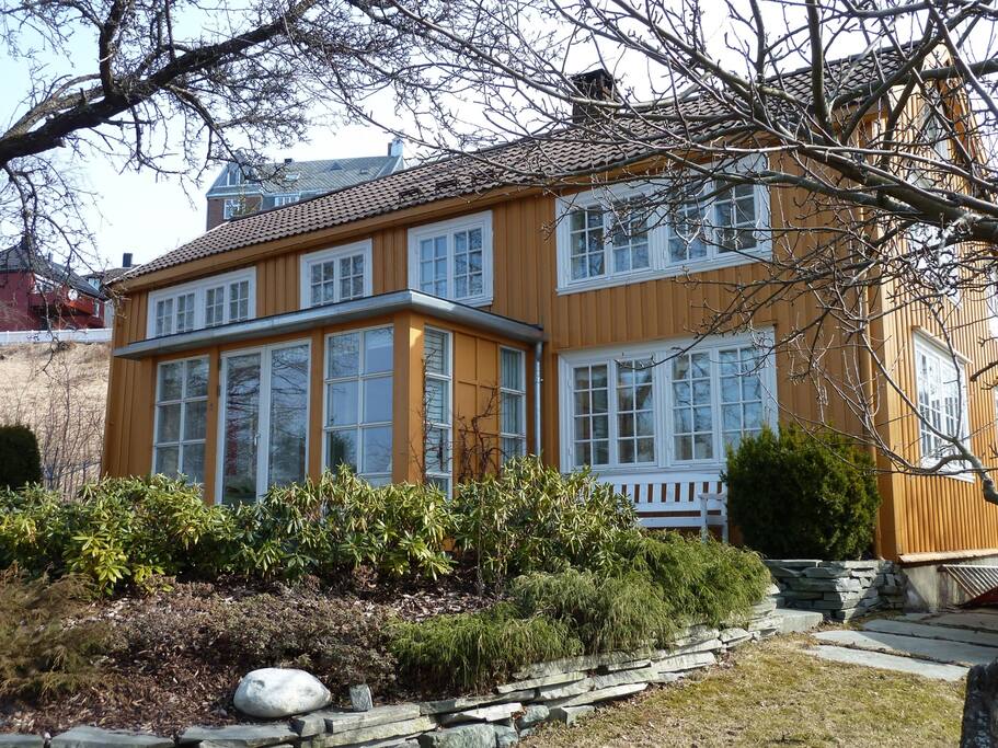 The villa in the garden