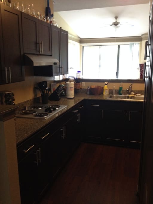 Feel free to use the appliances and dishes.