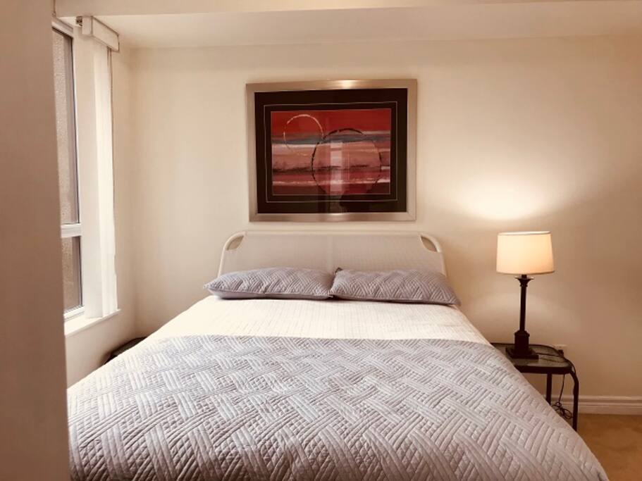 Second Bedroom: Double Bed and closet