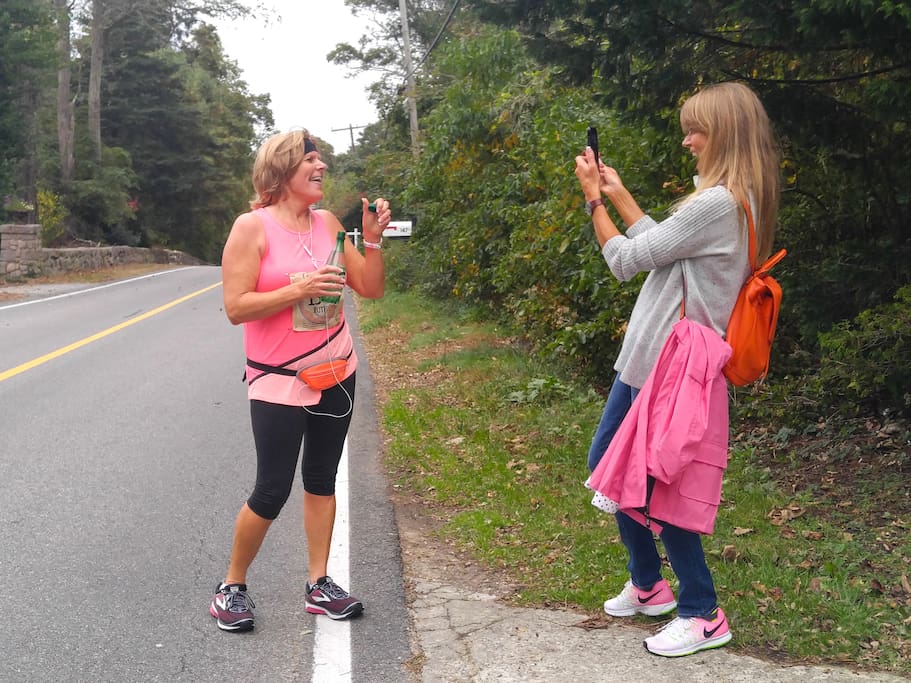 Ladies from England take part in the Cape Cod Marathon in October, 2017. Great fun!