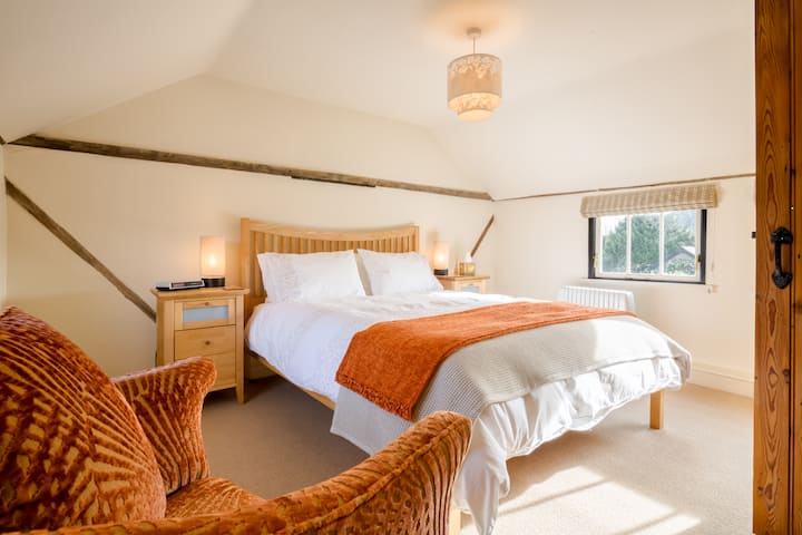 The bedroom.  Comfort and style.  Spacious, light and peaceful. 