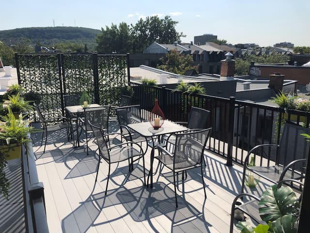 Rooftop Deck w/Mont-Royal views- 4 Full Bathrooms!