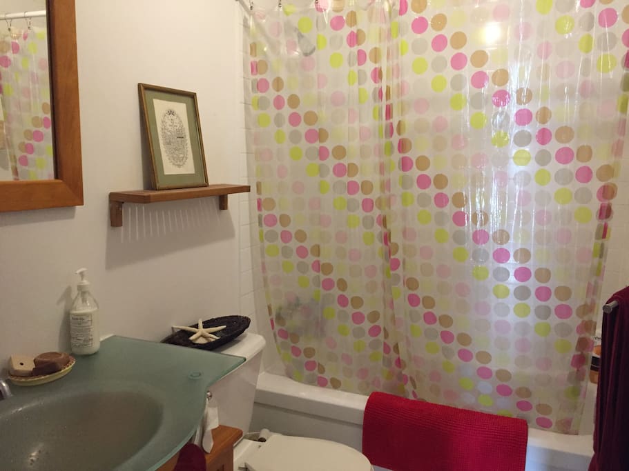 Bathroom & shower with a lot of pressure!