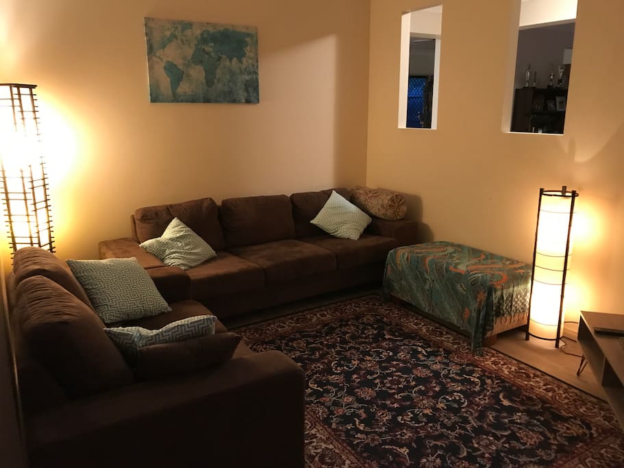 Spacious and comfortable TV lounge
