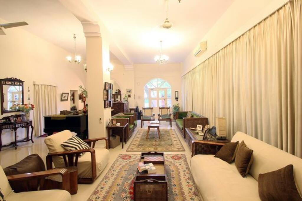 The fully air conditioned lounge.