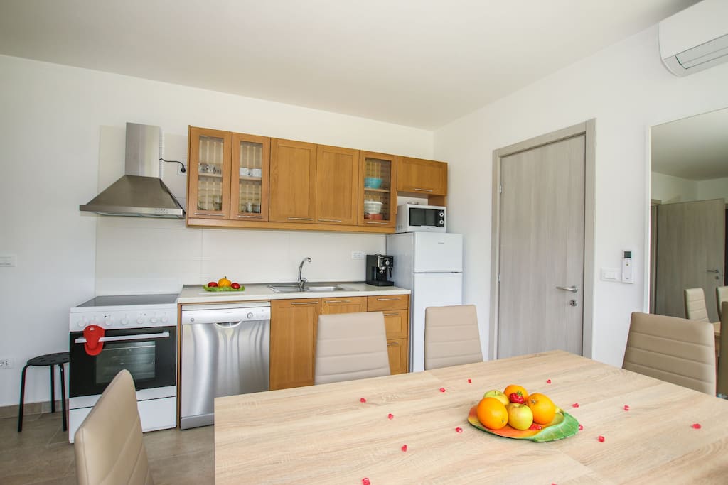 kitchen with dinning room