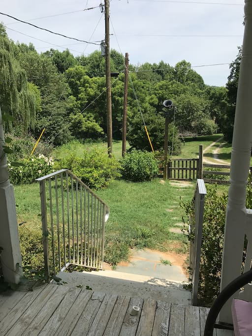 enjoy the view from the front porch
