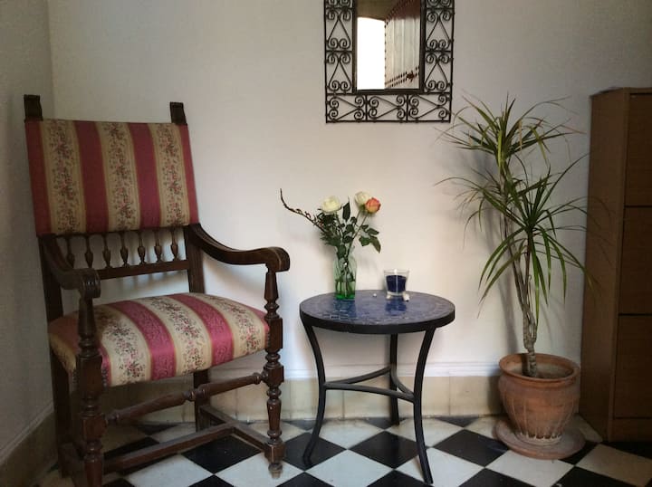 Cozy family room in typical medina house