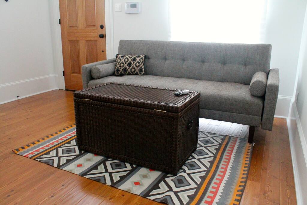 Sofa folds down into a bed for 1.