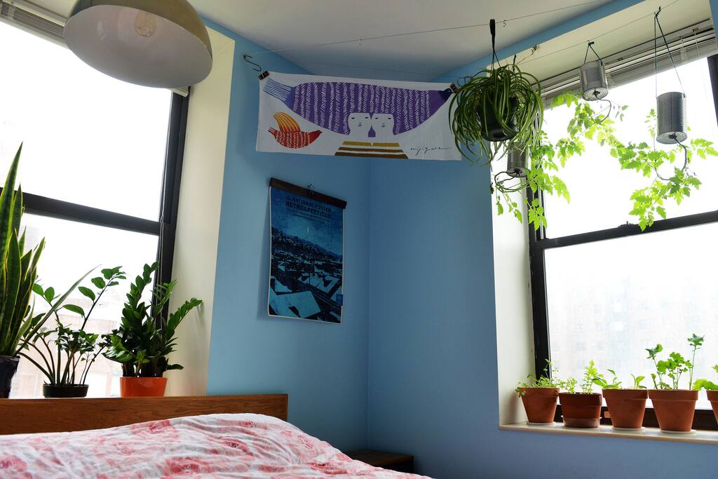 I love collecting art, posters, fabrics, and so on.