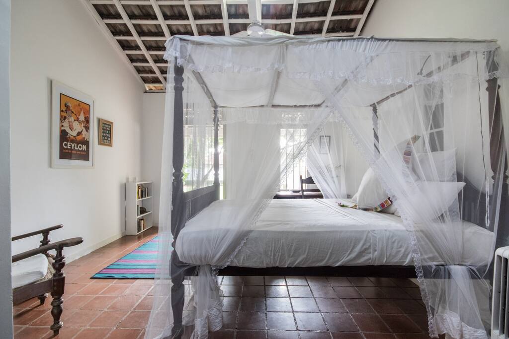 Mosquito netted beds for your comfort!
