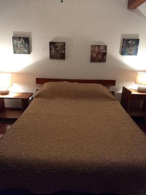 Comfy queen-sized bed