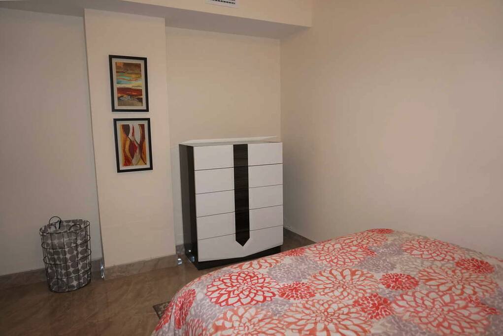 Bedroom with a double bed