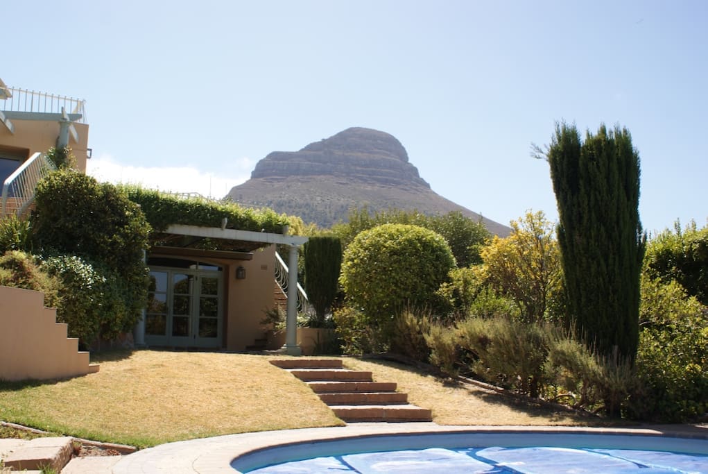 View of Lion's Head from the pool