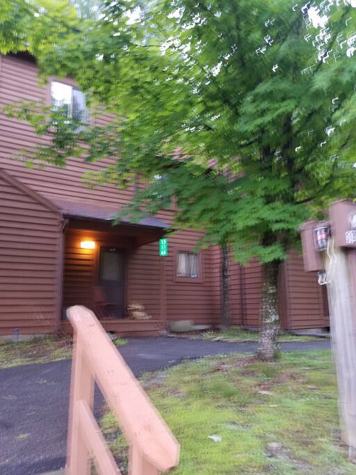 Outside of the townhouse