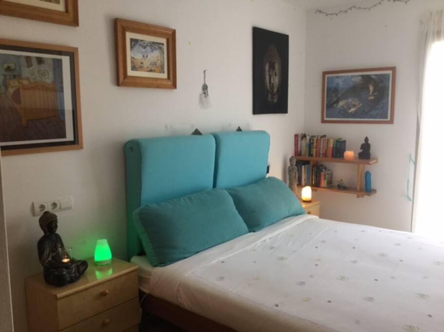 Large, california king bed (private)