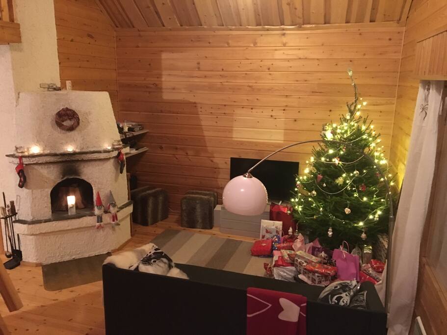 There are two fireplaces in the house.