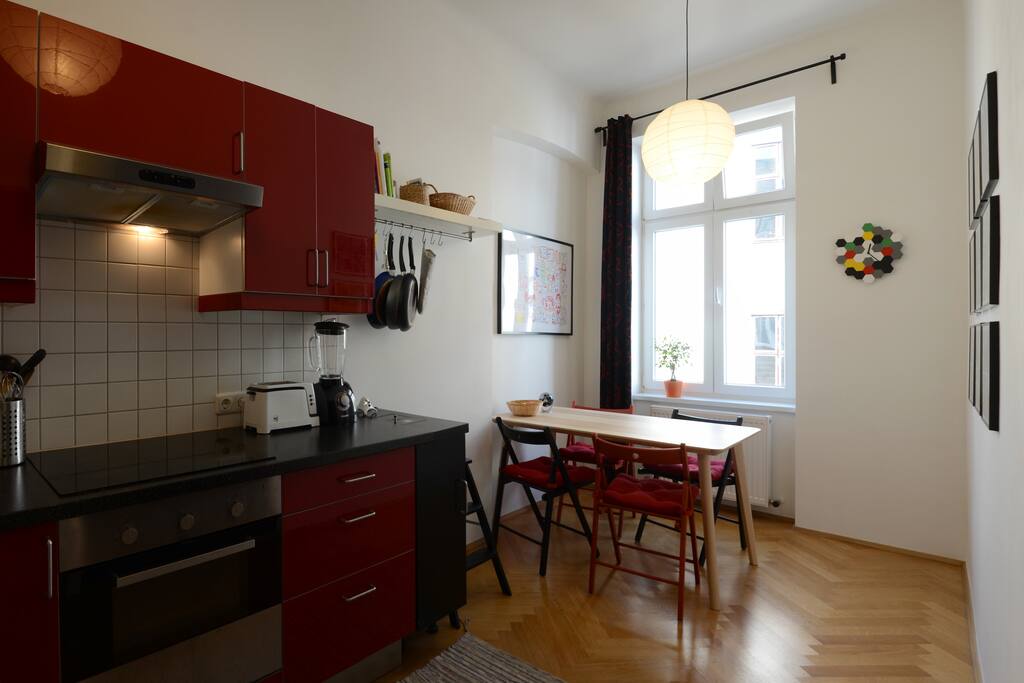 Kitchen- free tea and coffee :)