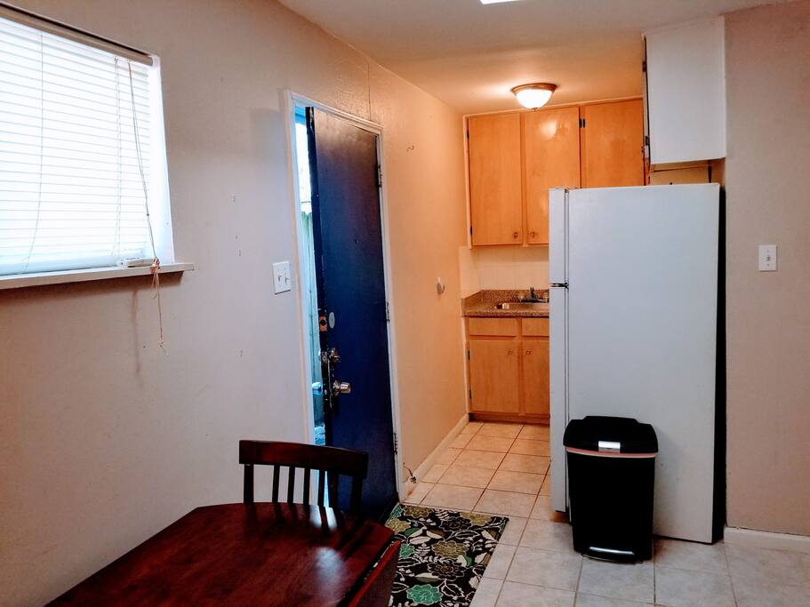 Entry area and kitchen