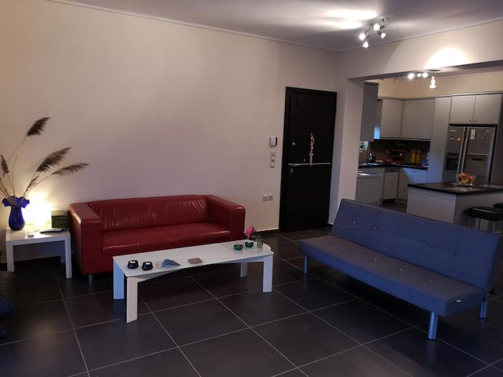 In the other side of the living room you can see the kitchen area. 