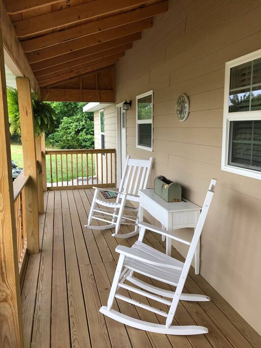 Front porch facing West with beautiful sunsets