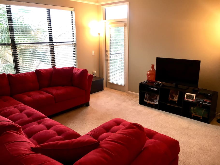 Living Room - Comfy sofa, TV, Cable, Wifi throughout, Home Phone with Long Distance included.