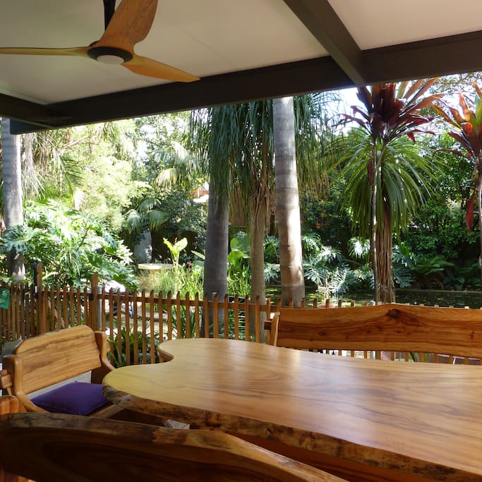 Deck and outside dining area