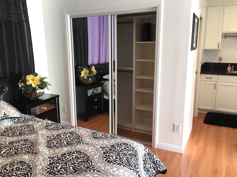 Spacious closet!