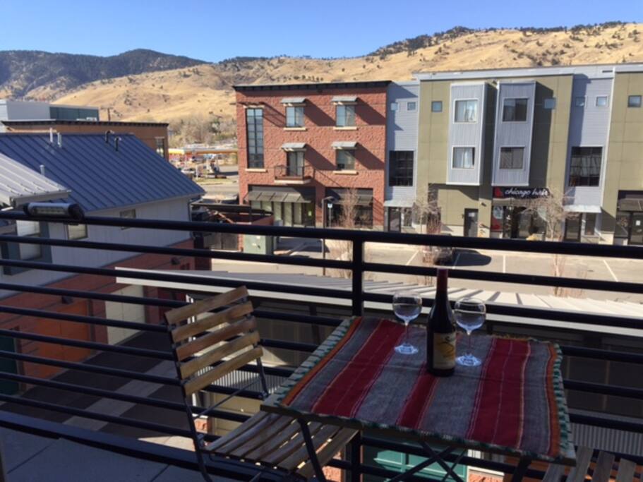 Enjoy a glass of wine on the deck
