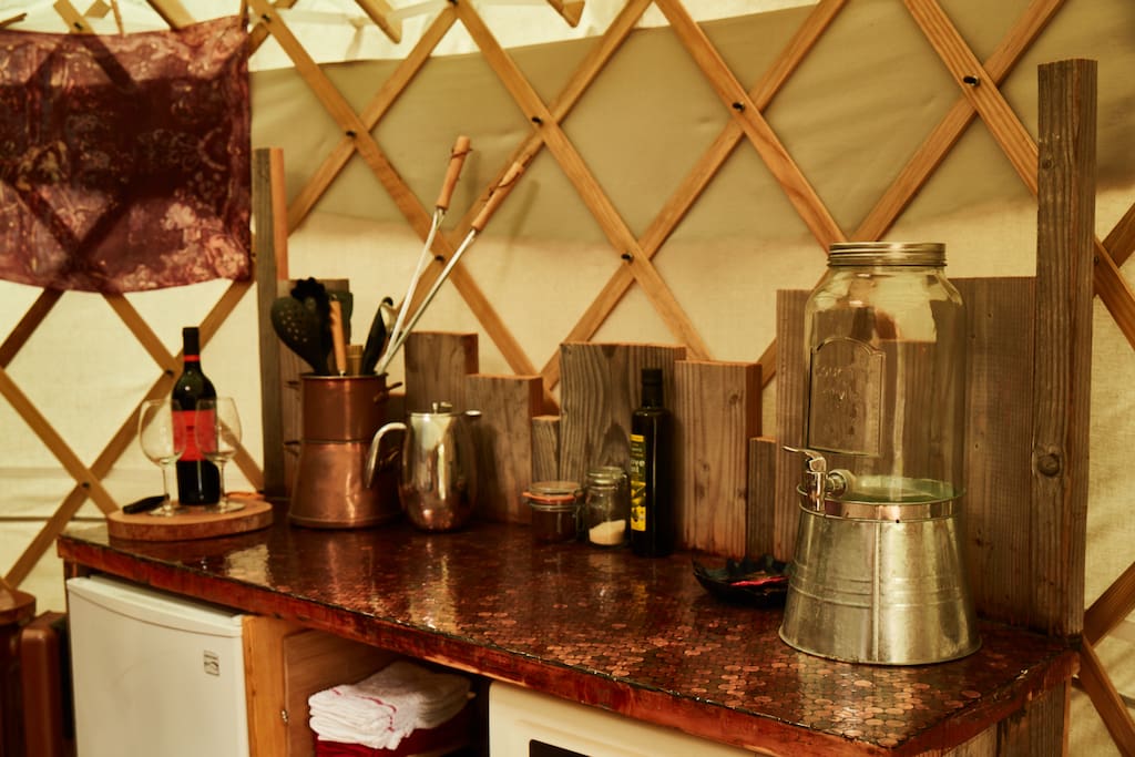 custom kitchenette art piece